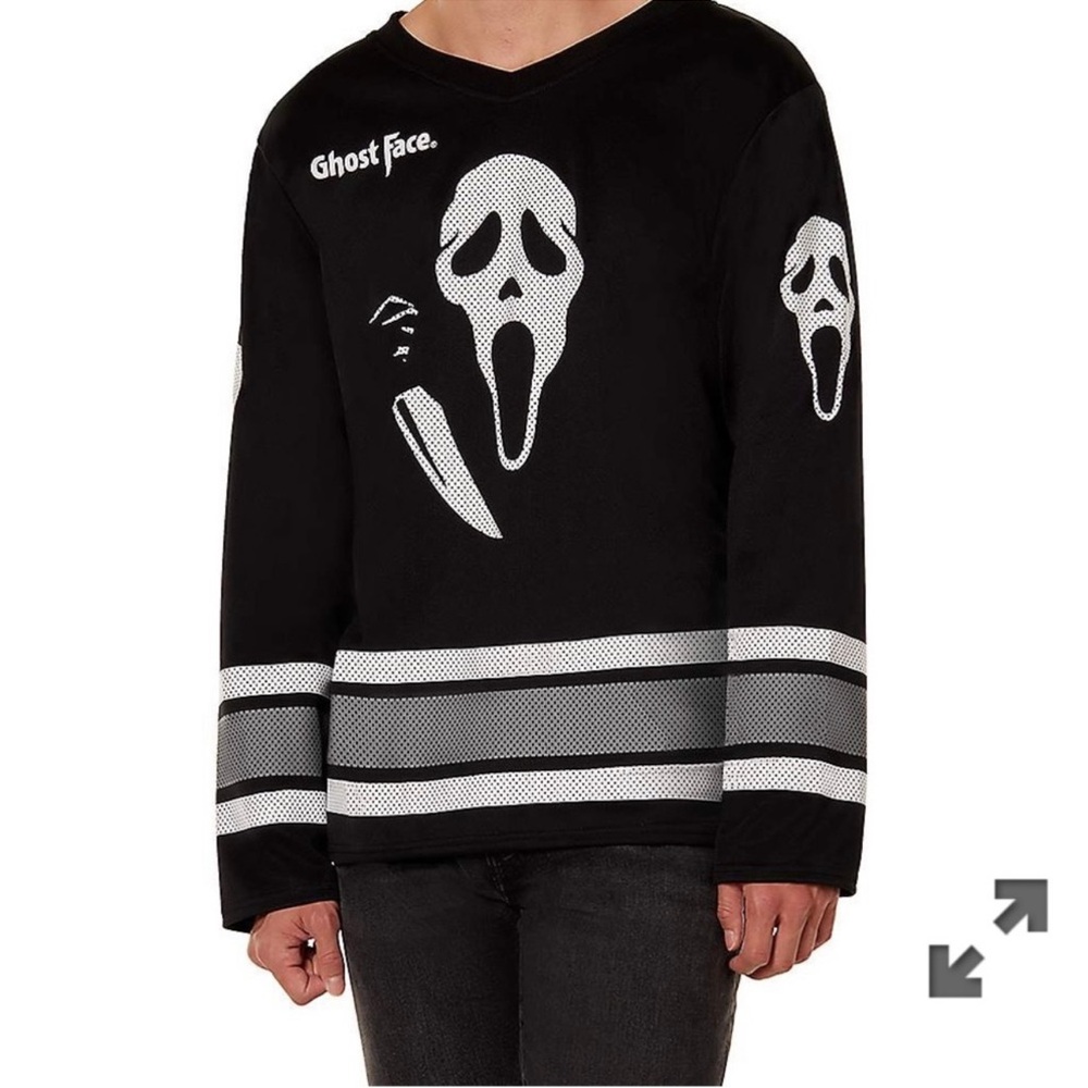 Ghost Face Black and White Sweater